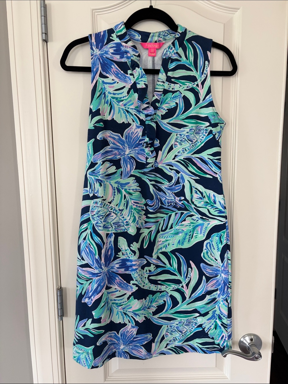Lilly Pulitzer navy floral dress